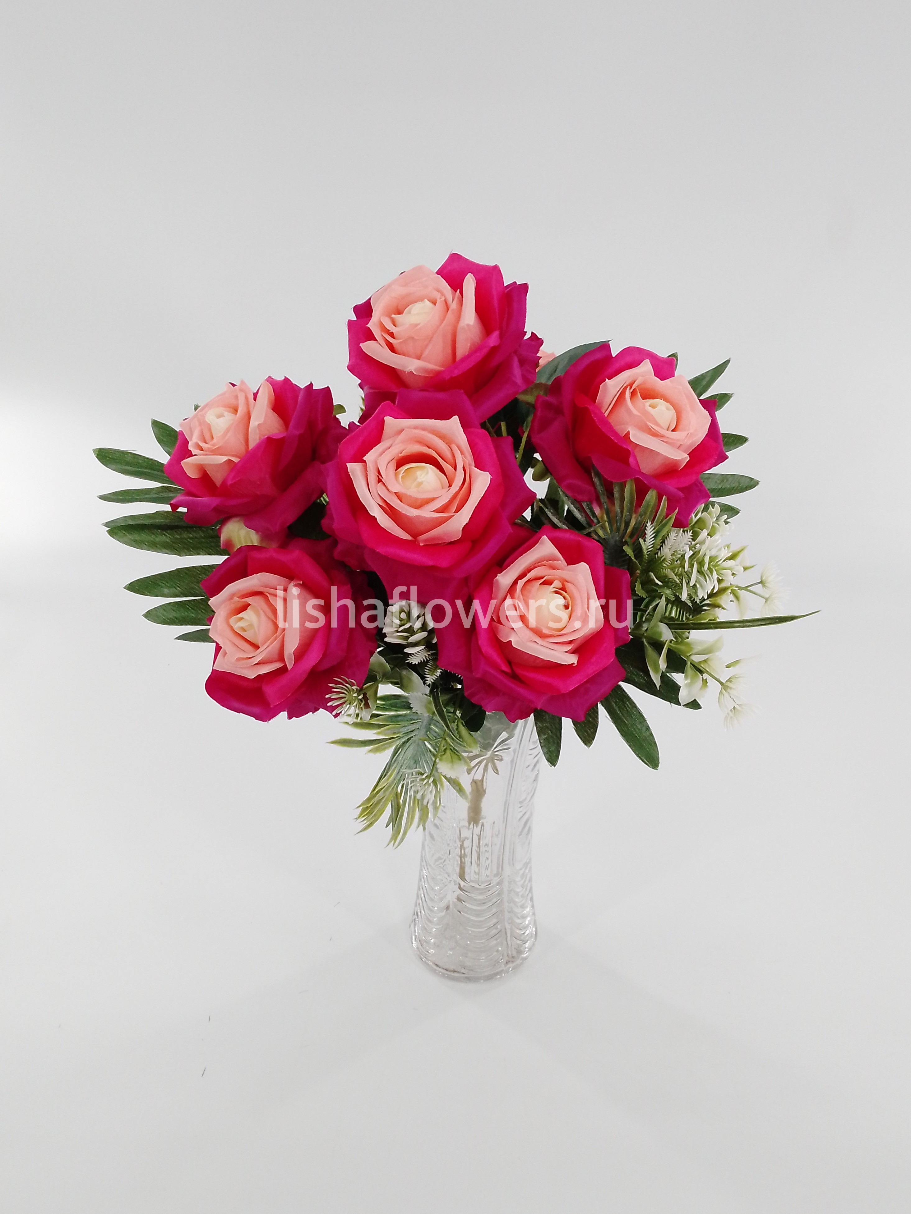 Букет роз 12в 7г 50см.Арт.AY-25-5 